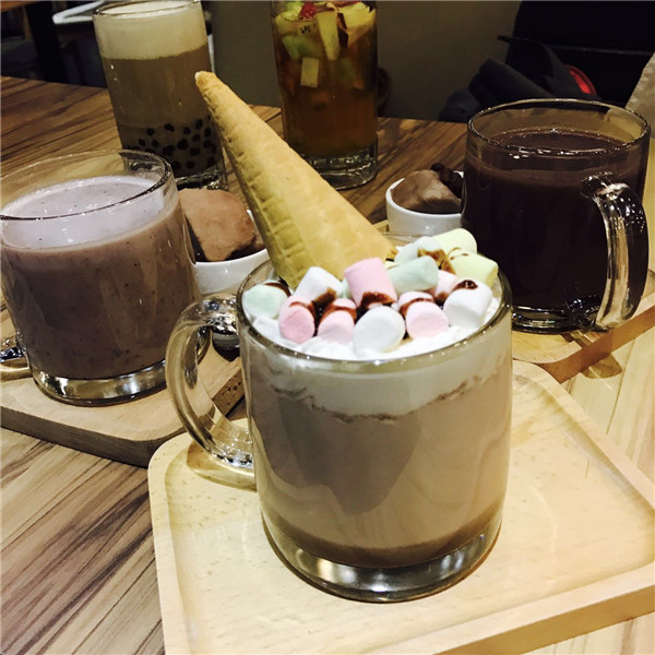 Ice Monster's winter drinks are rich in texture. (Photo by Jiang Wanjuan/chinadaily.com.cn)