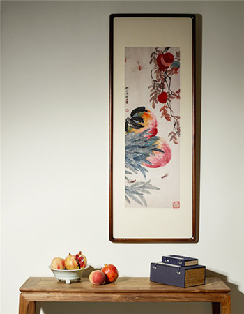 Blessings, a color ink painting of Qi Baishi (Photo provided to China Daily) Blessings, a color ink painting of Qi Baishi (Photo provided to China Daily)