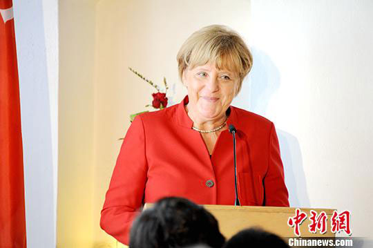 Chancellor Merkel announces that she seeks a new term as the leader of CDU in Berlin, on November 20, 2016. (Photo: Chinanews.com/Peng Dawei)