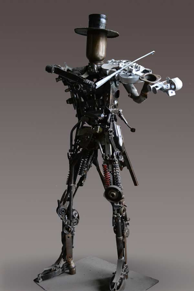 Who Plays Violin, another of Huang's works. SUN RUISHENG/CHINA DAILYGentleman