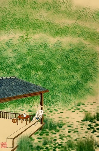 Illustration from Yu Shicun's Book of Time by Chinese artist Lao Shu (Photo/Courtesy of Beijing Tiehulu Books)