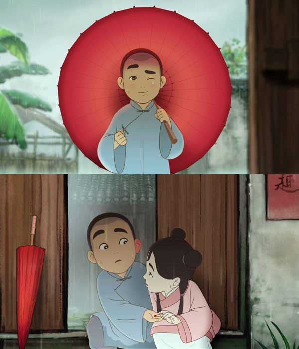Two animation scenes from <i>Love Sick</i> (Photo provided to chinadaily.com.cn)