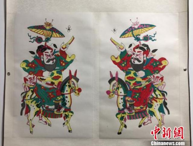 New Year pictures from Taohuawu, Suzhou, painted by Fang Zhida. (Photo/China News Serice)