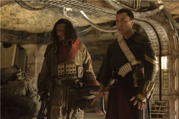 Rogue One: A Star Wars Story features Jiang Wen and another big-name Chinese actor, Donnie Yen, in its international cast. (Photo provided to China Daily)