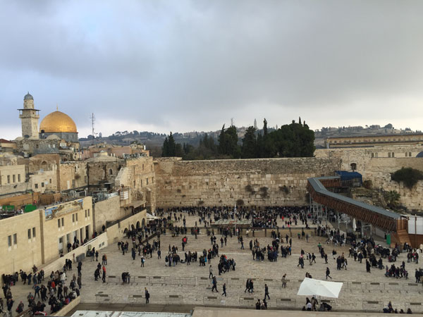 The Western Wall and Dome of the Rock in Jerusalem. Photo provided to China Daily