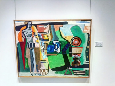 Le Corbusier's Nature morte et figure, 1944. (Photo/CGTN)