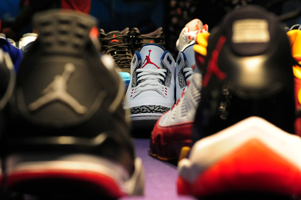 Air Jordan sneakers on display in a store in Beiing. Photo provided To China Daily