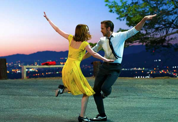 Ryan Gosling and Emma Stone lead the cast of La La Land, which will open across China on Feb 14. (Photo provided to China Daily)