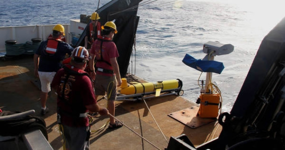 The underwater glider in tests  (Xinhua Photo)