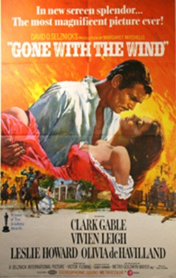 A poster of Gone With The Wind. [Photo/China.org.cn] 