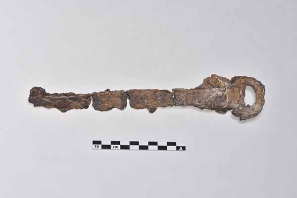 A knife unearthed (Photo/People's Daily Online)