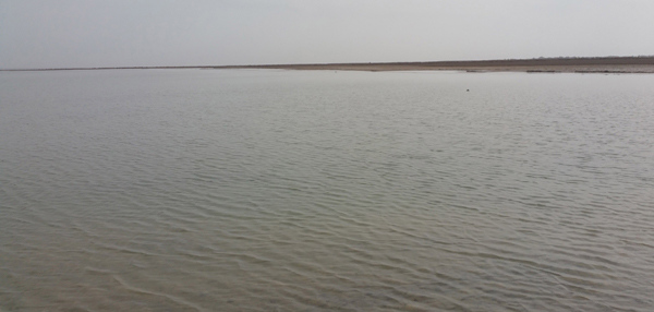 The lake is pictured on March 19. (Photo/Xinhua)