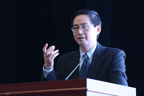 Ma Jun, chief economist at the Research Bureau of the People's Bank of China, speaks at the forum held at the Central University of Finance and Economics on March 20, 2017. (Photo provided to chinadaily.com.cn)