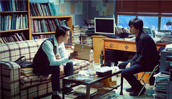 Zhang Luyi (right) and Wang Kai star in Alec Su's The Devotion of Suspect X. Photos provided to China Daily