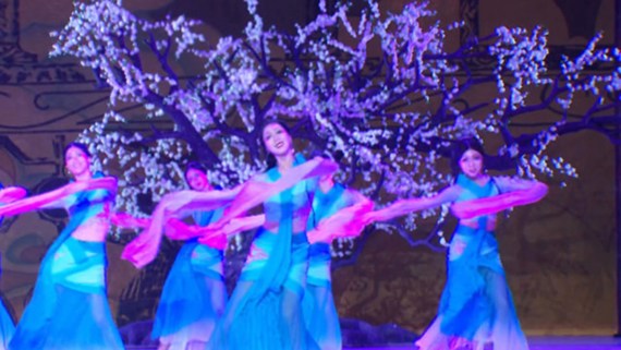 Chinese dance performed in the U.S.. (Photo/CGTN)