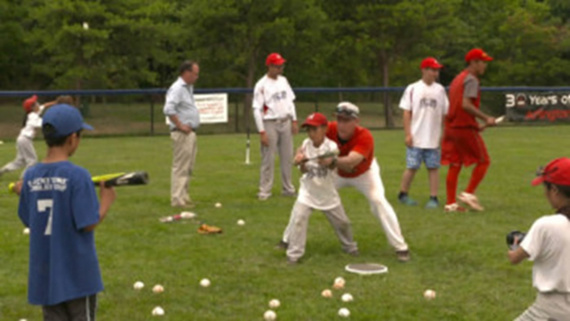 A Chinese baseball team trained by an American coach. (Photo/CGTN)