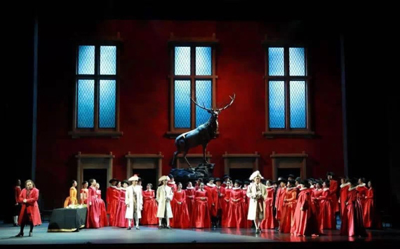 Opera Lucia di Lammermoor staged at Beijing Tianqiao Performing Arts Center.  PhotoOpera Lucia di Lammermoor staged at Beijing Tianqiao Performing Arts Center. (Photo/CGTN)