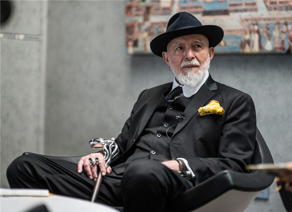Markus Lupertz, German neo-expressionist. (Photo/China Daily)