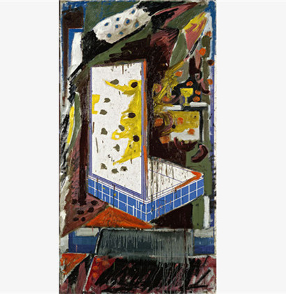 A painting by Markus Lupertz. (Photo/China Daily)