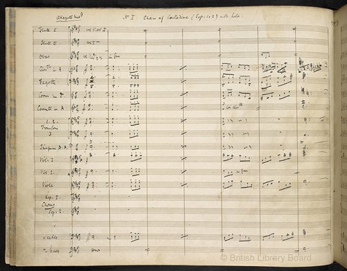 The music sheets for The Gondoliers by Gilbert & Sullivan (Photo/Courtesy of the British Library Board)