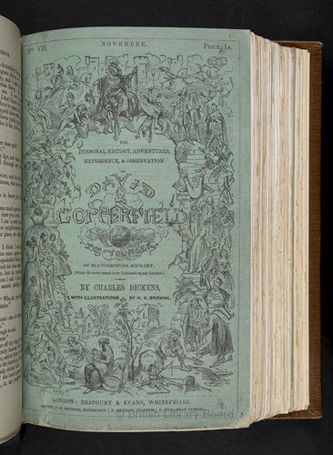 An early print copy of Charles Dickens' David Copperfield (Photo/Courtesy of the British Library Board)