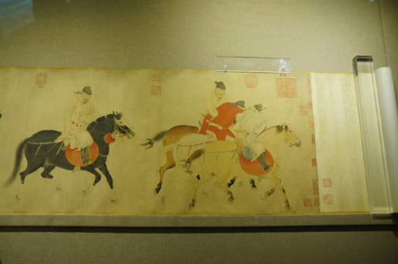 Five Drunken Princes Return on Horses by Ren Renfa. (Photo/CGTN)