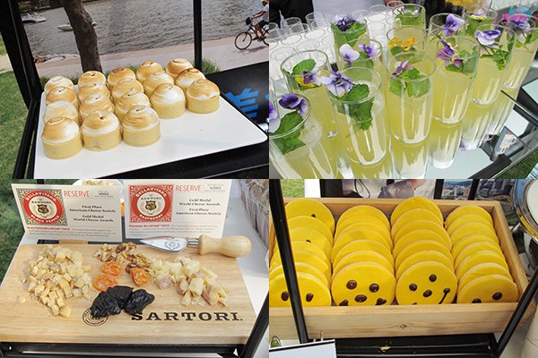 Food and drinks showcased at the "American Foodie Tour" launch event at the Ritz Carlton Beijing on April 14, 2017. (Photo by Chen Liubing/chinadaily.com.cn)