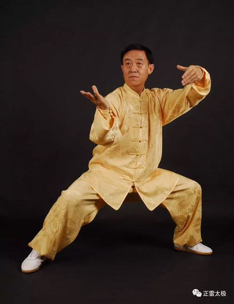 A file photo of tai chi master Chen Zhenglei. Photo provided to chinadaily.com.cn