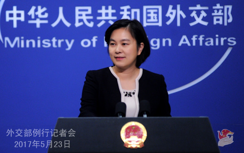 Foreign Ministry spokesperson Hua Chunying (Source: fmprc.gov.cn)