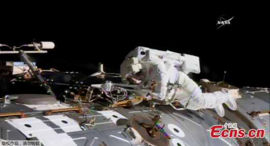Astronauts completed urgent repairs to the International Space Station Tuesday, May 23,2017 by replacing a piece of failed equipment and restoring a backup delay-relay system.  (Photo/Agencies)