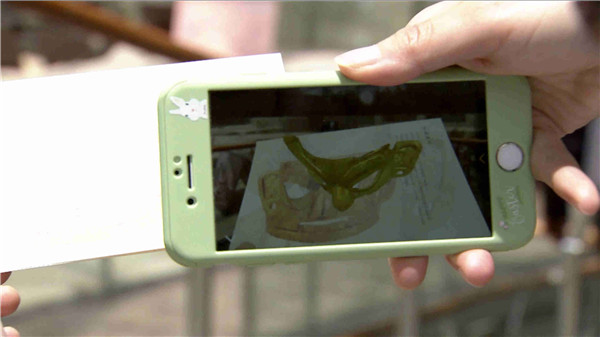 Modern technologies like virtual and augmented reality are installed in the museum to help to unlock ancient mysteries. (CGTN Photo)