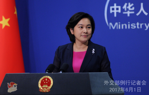 Foreign Ministry spokesperson Hua Chunying (Source: fmprc.gov.cn)