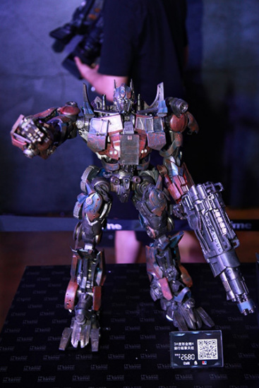 A Transfomers merchandise (Photo provided to China Daily)