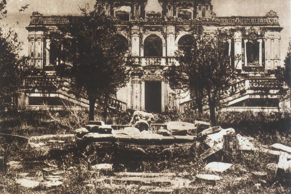 Ruins of Xieqiqu's northern section in 1879. (Photo provided to China Daily)