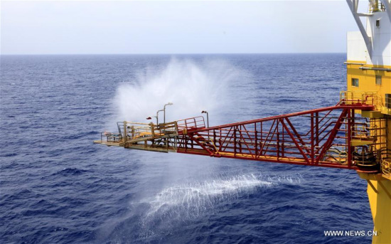 Photo taken on June 21, 2017 shows the trial mining site in the Shenhu area of the South China Sea. (Xinhua/Huang Guobao)