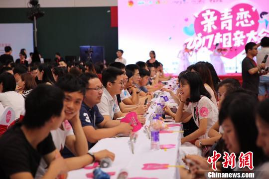 Photo shows the matchmaking party in Hangzhou. [Photo: Chinanews.com]