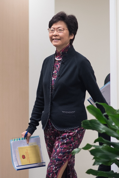 Hong Kong's Carrie Lam Cheng Yuet-ngor will be the SAR's first female chief executive.CUI NAN/CHINA DAILY
