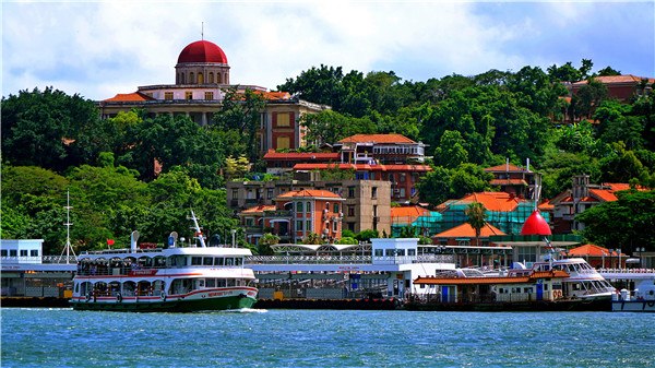 The island Kulangsu has been added to the UNESCO World Cultural Heritage list at a conference of the World Heritage Committee on Saturday in Krakow, Poland. (Photo/Xinhua)