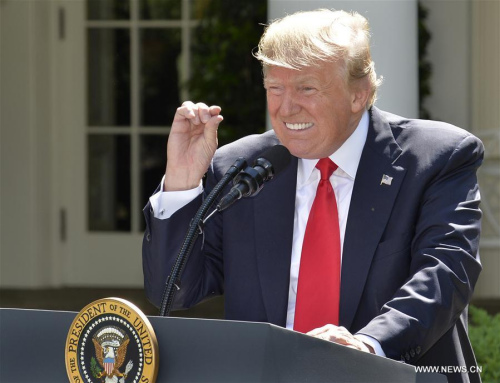 U.S. President Donald Trump (Xinhua file photo/Mike Theiler)