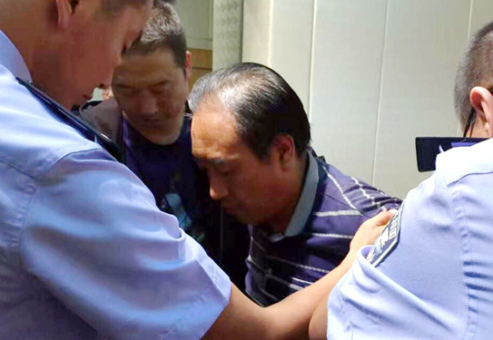 Police detained suspected serial killer Gao Chengyong in Baiyin, Gansu province, on August 26, 2016. (File photo/thepaper.cn)