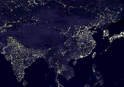(Image of Earth's City Lights)