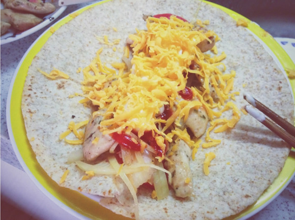 This chicken burrito image resulted in no matches when uploaded on Pic2Recipe. (Photo/CGTN) 
