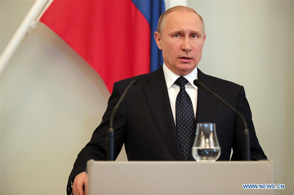 Russian President Vladimir Putin (Xinhua file photo/Matti Matikainen)