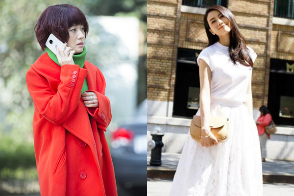 Luo Zijun (L) and the ideal "Yi-Shu Lady" (Photo/Xinhua)