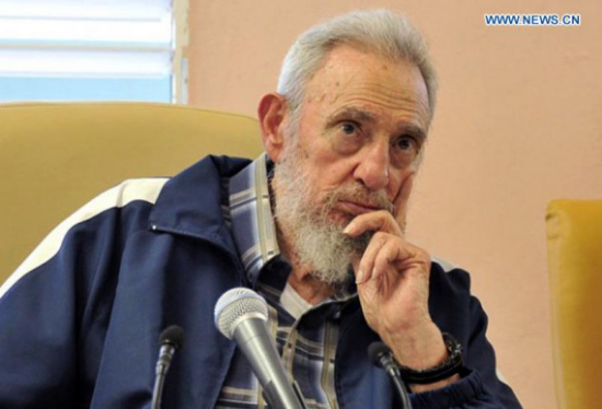 File photo taken on April 11, 2013 shows Fidel Castro attending the inauguration of a school in Havana. Cuban revolutionary leader Fidel Castro has died at 90, local media said on Nov. 26, 2016. (Photo: Xinhua/Cubadebate)