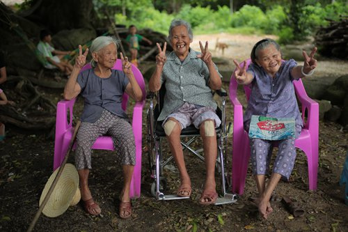 Promotional material for Twenty-two featuring (from left) Wang Zhifeng, Fu Meiju and Li Meijin Photo: Courtesy of Guo Ke