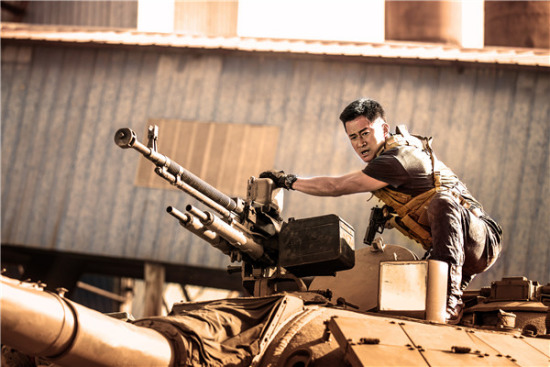 A scene from Wolf Warrior 2. 