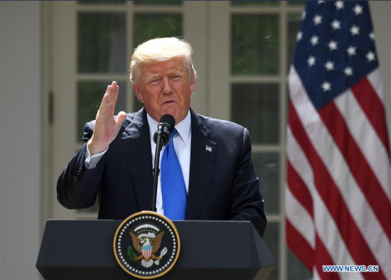 U.S. President Donald Trump (Xinhua file photo/Yin Bogu)