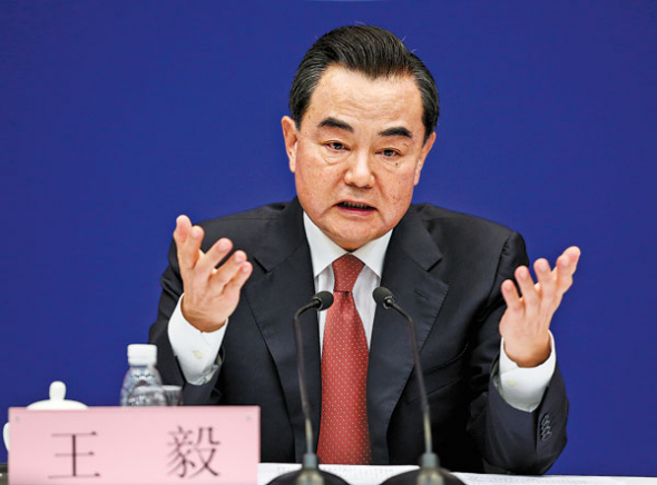 Foreign Minister Wang Yi tells reporters on Wednesday that BRICS members will focus on key economic areas. (KUANG LINHUA / CHINA DAILY)