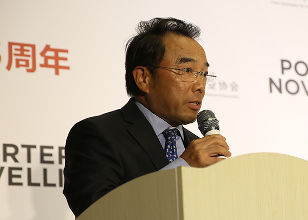 Shen Guofang, former Chinese ambassador to the United Nations, made a speech at the launch ceremony of Porter Novelli China Desk in Beijing on May 10, 2017.(Photo provided to chinadaily.com.cn)